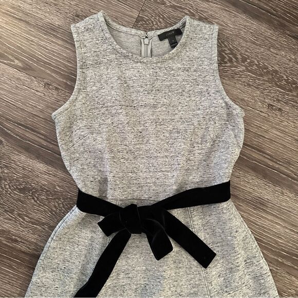 J. Crew Velvet Tie A-line Midi Dress - Picture 3 of 9